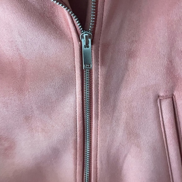 Old Navy pink moto Jacket Size small - Picture 3 of 6